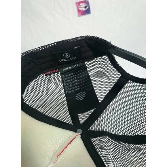 Volcom Floral Trucker Hat Womens sz One Size Adjustable - Picture 6 of 7